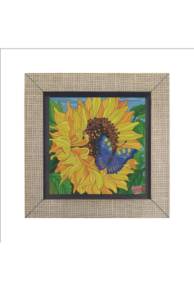 Kelebek Baskılı MDF Magnet 7X7 - 4