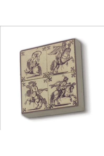 Hollanda Deseni Baskılı Taş Magnet 5X5