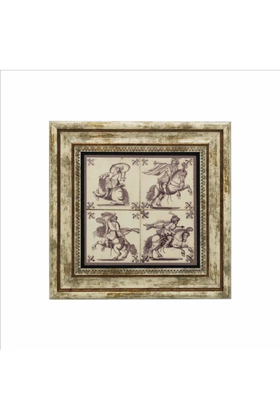 Hollanda Deseni Baskılı Taş Tablo 25X25 - 2