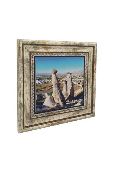 Kapadokya Baskılı Taş Tablo 25X25 - 1