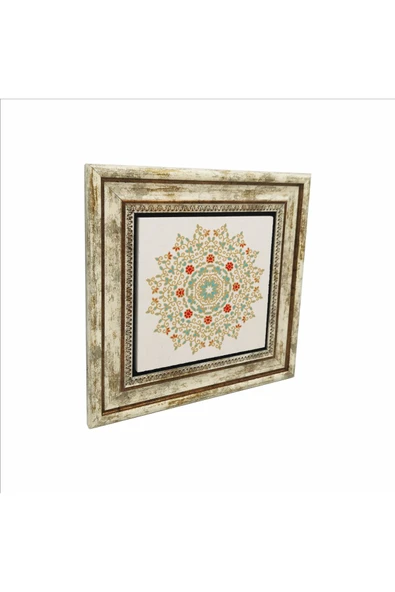 Rumi Desen Baskılı Taş Tablo 25X25