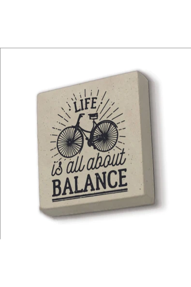 Bisklet Görseli Baskılı Taş Magnet 5X5