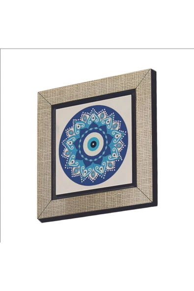 Nazar Boncuklu Desen Baskılı MDF Magnet 7X7