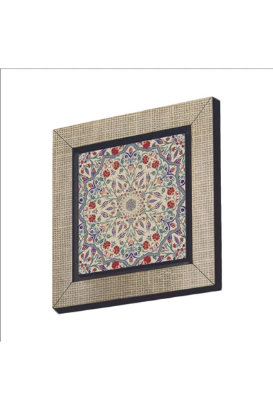 Osmanlı Çini Deseni Baskılı MDF Magnet 7X7