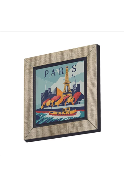 Paris Baskılı MDF Magnet 7X7