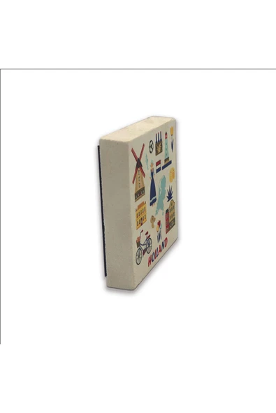 Hollanda Sembolleri Baskılı Taş Magnet 5X5 - 4