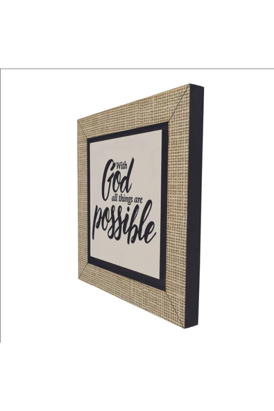 Matta 19:26 Baskılı MDF Magnet 7X7 - Resim 5