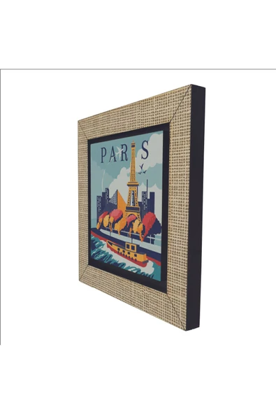 Paris Baskılı MDF Magnet 7X7 - 5