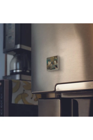 Hamamda Nü (Jean-Léon Gérôme, 1889) Baskılı Taş Magnet 5X5 - 4