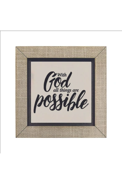 Matta 19:26 Baskılı MDF Magnet 7X7 - Resim 4