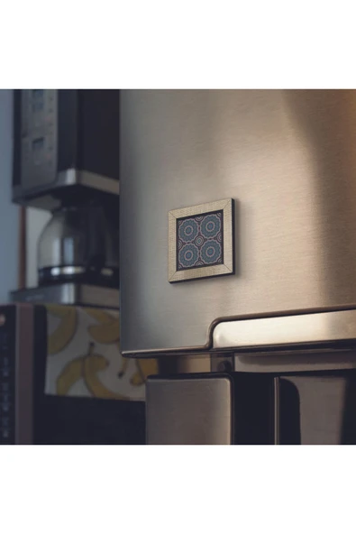 Mandala Baskılı MDF Magnet 7X7 - 2