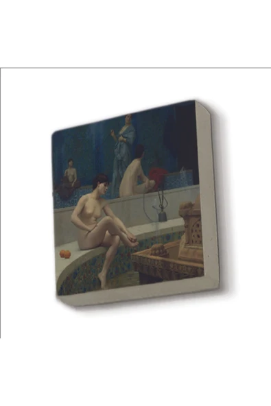 Hamam Baskılı Taş Magnet 5X5