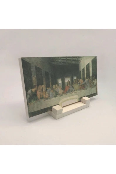 Son Akşam Yemeği (Leonardo da Vinci, 149’lar) Baskılı Taş Masaüstlük 10X20