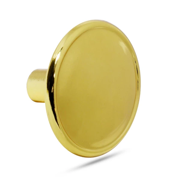 Düğme Kulp Daire Çekmece Dolap Dolabı Kapak Kulpu Kulpları Kulbu Metal Gold (4 ADET) Mobilya Mutfak - 5