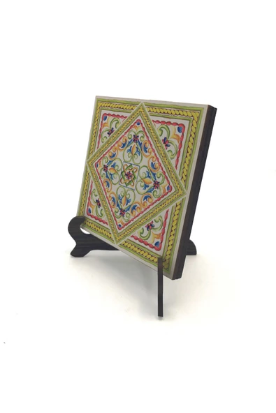 İtalyan Deseni Baskılı MDF Masaüstlük 10X10