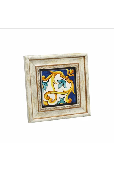 İtalyan Deseni Baskılı Taş Tablo 20x20