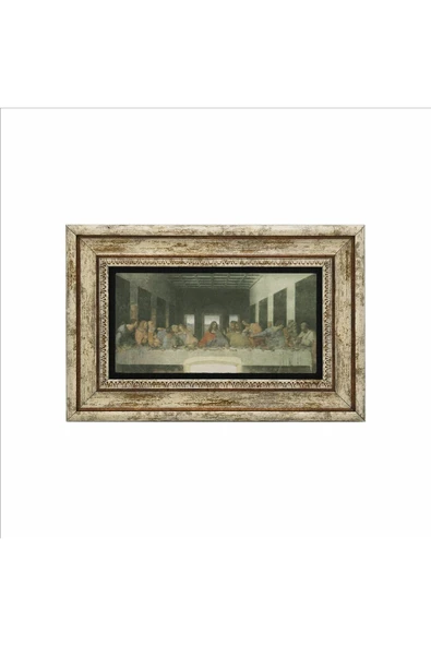 Son Akşam Yemeği (Leonardo da Vinci, 149’lar) Baskılı Taş Tablo 20x30 - 2