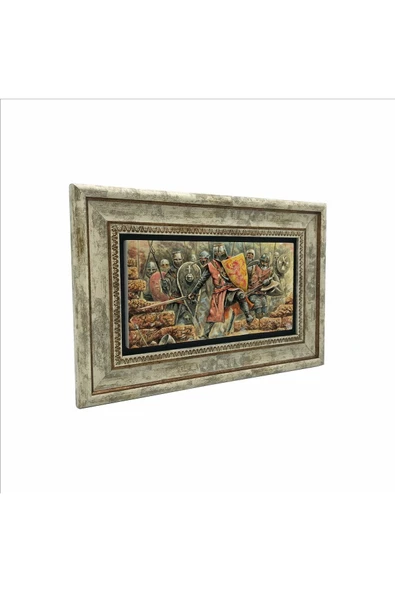 Bizans Şövalyeleri Baskılı Taş Tablo 20x30