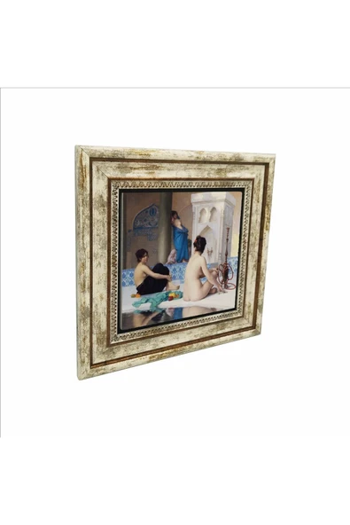 Hamam Sefası (Jean-Léon Gérôme, 1881) Baskılı Taş Tablo 25X25