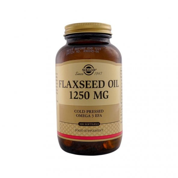 Solgar Flaxseed Oil 1250 mg 100 Kapsül
