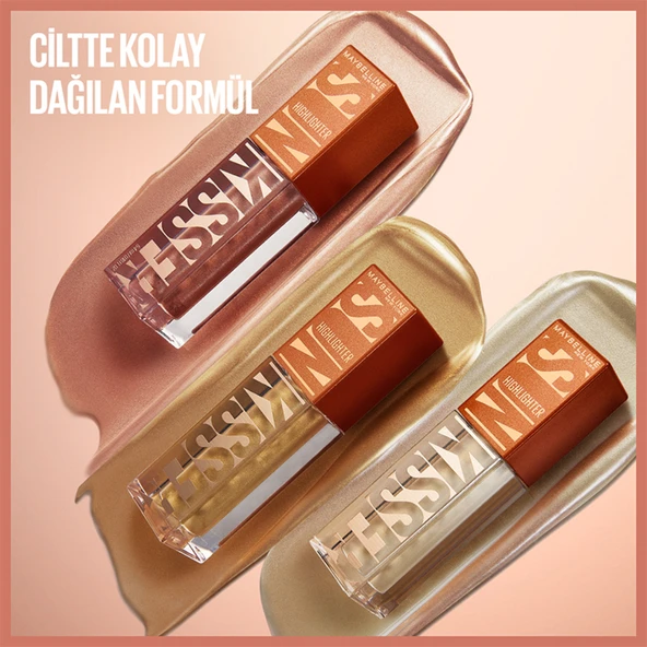 Maybelline New York Sunkisser Likit Aydınlatıcı Highlighter - 20 Kiss of Shimmer - 4