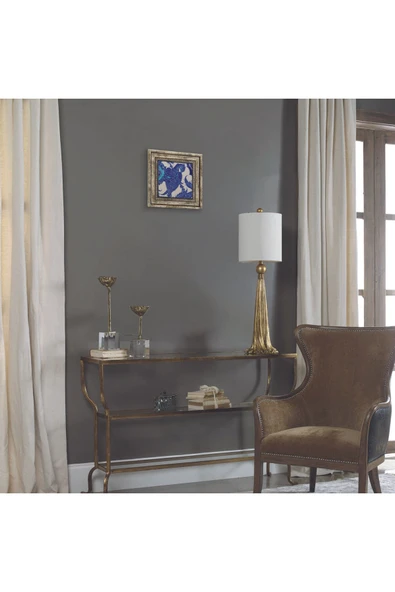 Osmanlı Sülünlü Çini-Topkapı Sarayı Baskılı Taş Tablo 25X25 - Resim 3