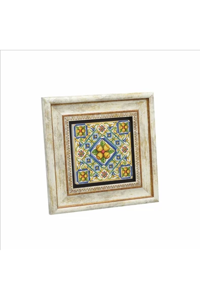 İtalyan Deseni Baskılı Taş Tablo 20x20