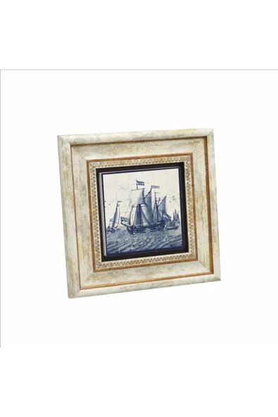 Hollanda Deseni Baskılı Taş Tablo 20x20
