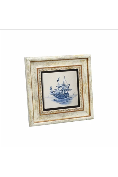 Hollanda Deseni Baskılı Taş Tablo 20x20 - 1