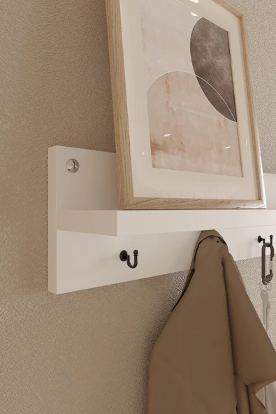 Modern Duvar Askılık | Hol Askılık | Duvar Askılık | Portmanto | Vestiyer 80 cm - 7