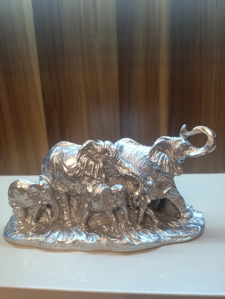 kırılmaz polyester, BEYAZ  RENK fil biblo - Resim 5