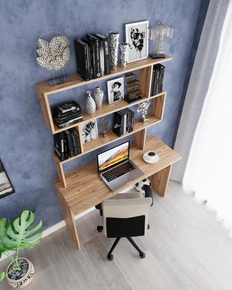 Kitaplıklı Çalışma Masası, Çalışma Masası, Çocuk Çalışma Masası, Bilgisayar Masası, Ofis Masası ,Masa - 11
