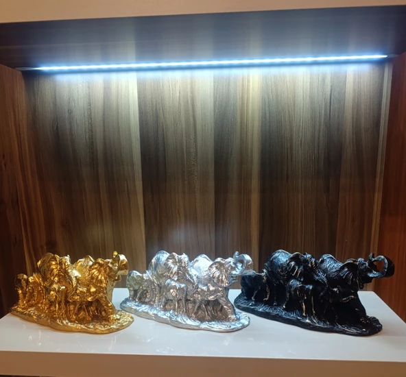 kırılmaz polyester, BEYAZ  RENK fil biblo - Resim 6