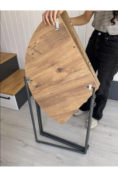 Katlanır Masa, Yemek Masası, Outdoor Masa, Piknik Masası, Kamp Masası, Katlanabilen Masa, Yaprak Masa - 4