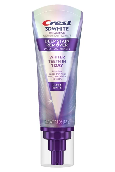 Crest 3DWhite Brilliance Deep Stain Remover Ultra White Diş Macunu 87GR - 2