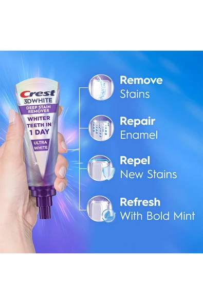 Crest 3DWhite Brilliance Deep Stain Remover Ultra White Diş Macunu 87GR - 7