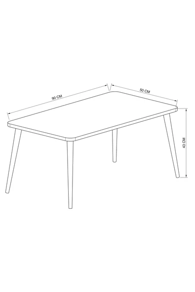 Zigon ve Orta Sehpa Seti | Salon Seti | Sehpa Seti | Oturma Odası Seti Dikdörtgen - 6