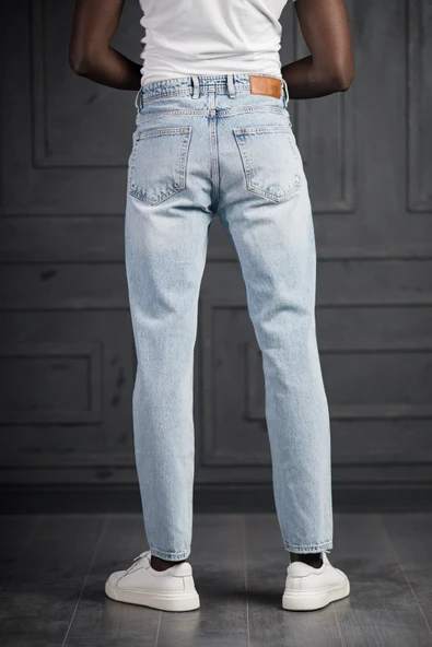 FBI Pamuklu Taş Yıkama Baggy (Geniş Paça) Jean Pantolon - 5