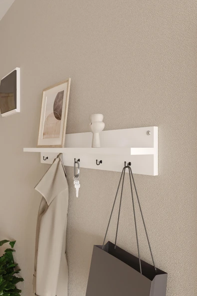 Modern Duvar Askılık | Hol Askılık | Duvar Askılık | Portmanto | Vestiyer 80 cm - 6