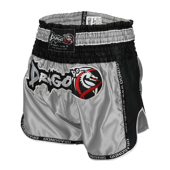 DragonDo MT3075 Retro NEO Muaythai Şortu Gri Kick Boks Şortu - 2