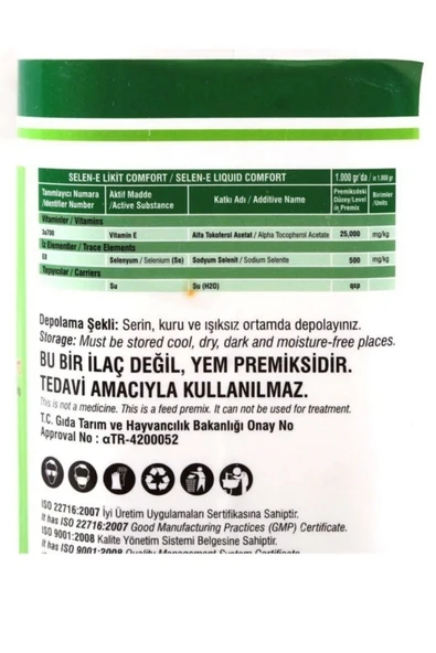 Hs Tarım Vetasupra Selen-E Liquıd Comfort - 1kg - Resim 5