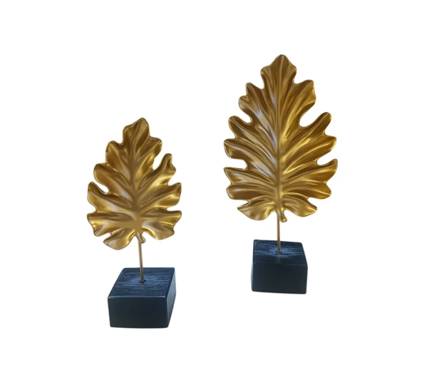 kırılmaz 2li SARI RENK çınar yaprağı biblosu - Resim 3