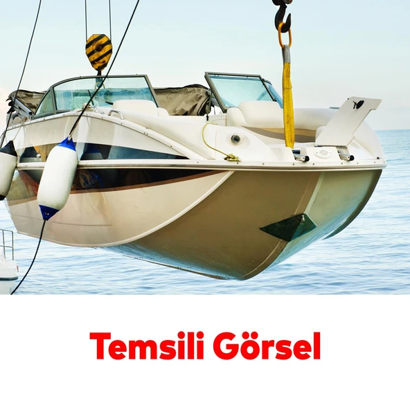 Yük Kaldırma Spanzet Sapan Polyester Sarı Renk 3 Ton 6 Metre Sağlam Taşıma İndirme Araç Çekme Halat - 4