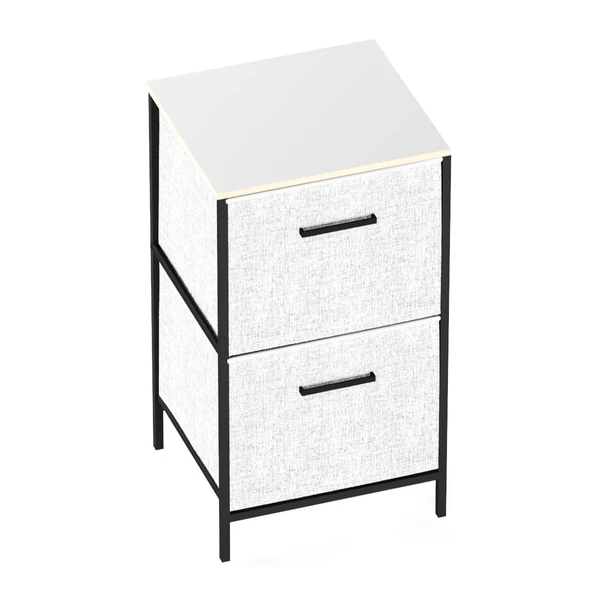 Çocuk 2 Çekmeceli Orta Boy Komodin Sehpa Gri 1609 - 6