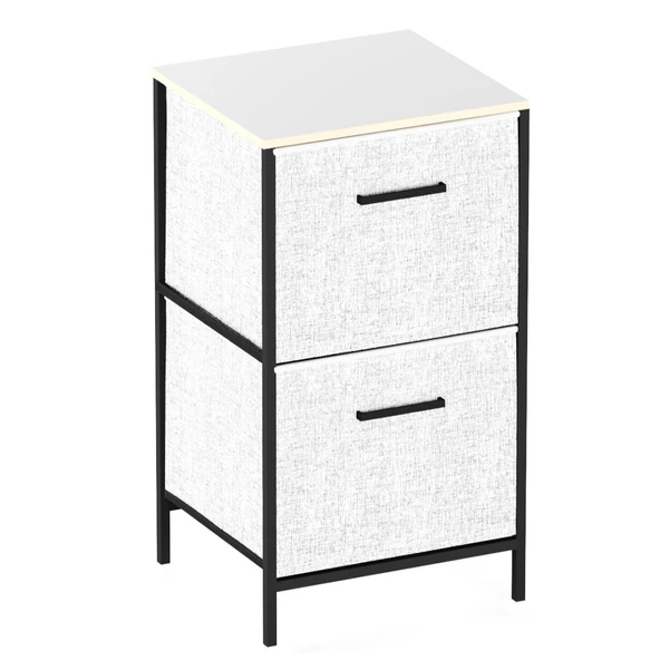 Çocuk 2 Çekmeceli Orta Boy Komodin Sehpa Gri 1609 - 4