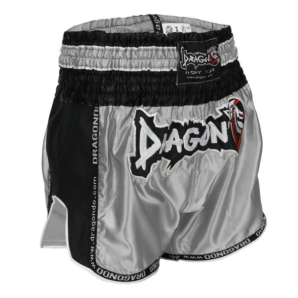 DragonDo MT3075 Retro NEO Muaythai Şortu Gri Kick Boks Şortu - 3