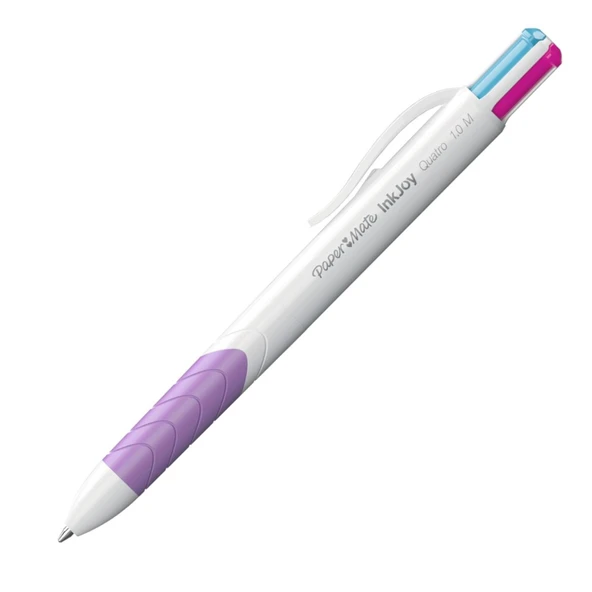 Paper Mate Inkjoy Quatro 1.0 Tükenmez Kalem Canlı Renkler 4 Renk (S0977270) ürün görseli