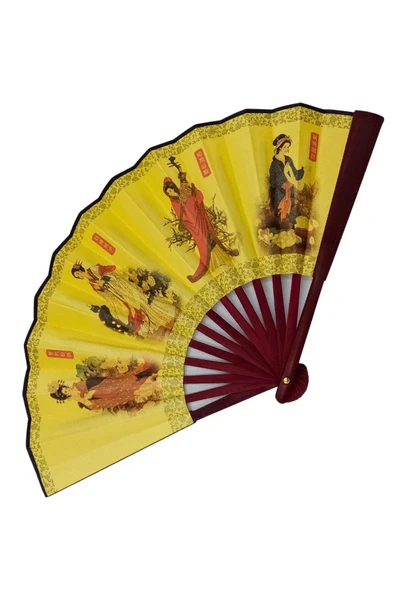 Çin Bambu Kraft Kağıt Yelpaze Orta Çanta Boy No.4 - Resim 5