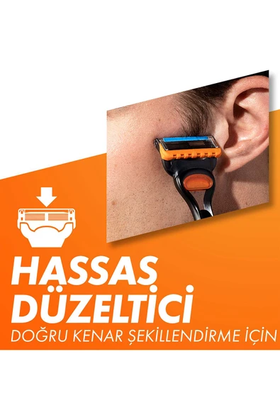 Gillette Fusion H+4 + Fusion Jel 200ML + Çanta - 4