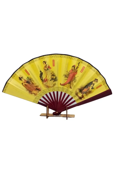 Çin Bambu Kraft Kağıt Yelpaze Orta Çanta Boy No.4 - Resim 4